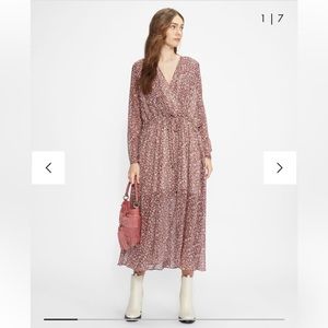 Ted Baker Pink Floral Midi Dress